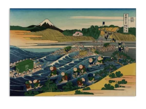 Chic Estampe Japonaise Paysage Fuji de Kanaya sur le Tokaido en 4 Tailles