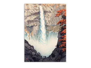 Peinture Paysage Chic Cascade & Érable du Japon en 4 Tailles