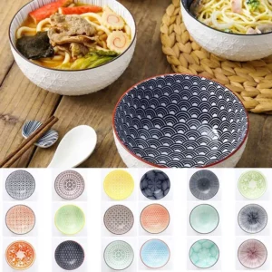 Bol Ramen Soupe Japonais Chic en Céramique à 18 Coloris