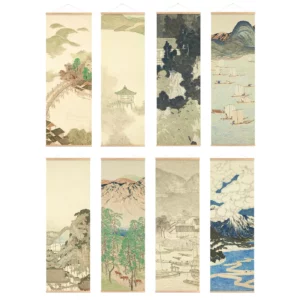 Chic Collection Orientale Peinture Japonaise à Dérouler Verticalement aux 8 Modèles