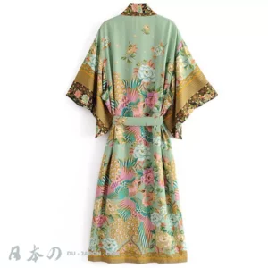 Chic Kimono Plage Design Oriental Bénédictions de Phénix en 3 Tailles