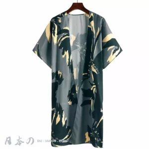 Moderne Robe Peignoir Kimono Long Femme de Plage en Soie aux 6 Tailles